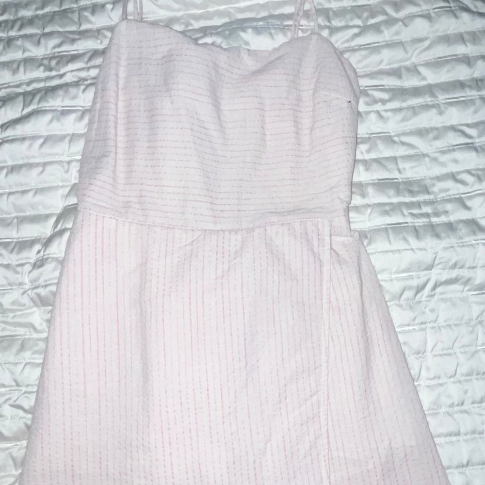Victoria + Sophia Boutique Pink & White Romper